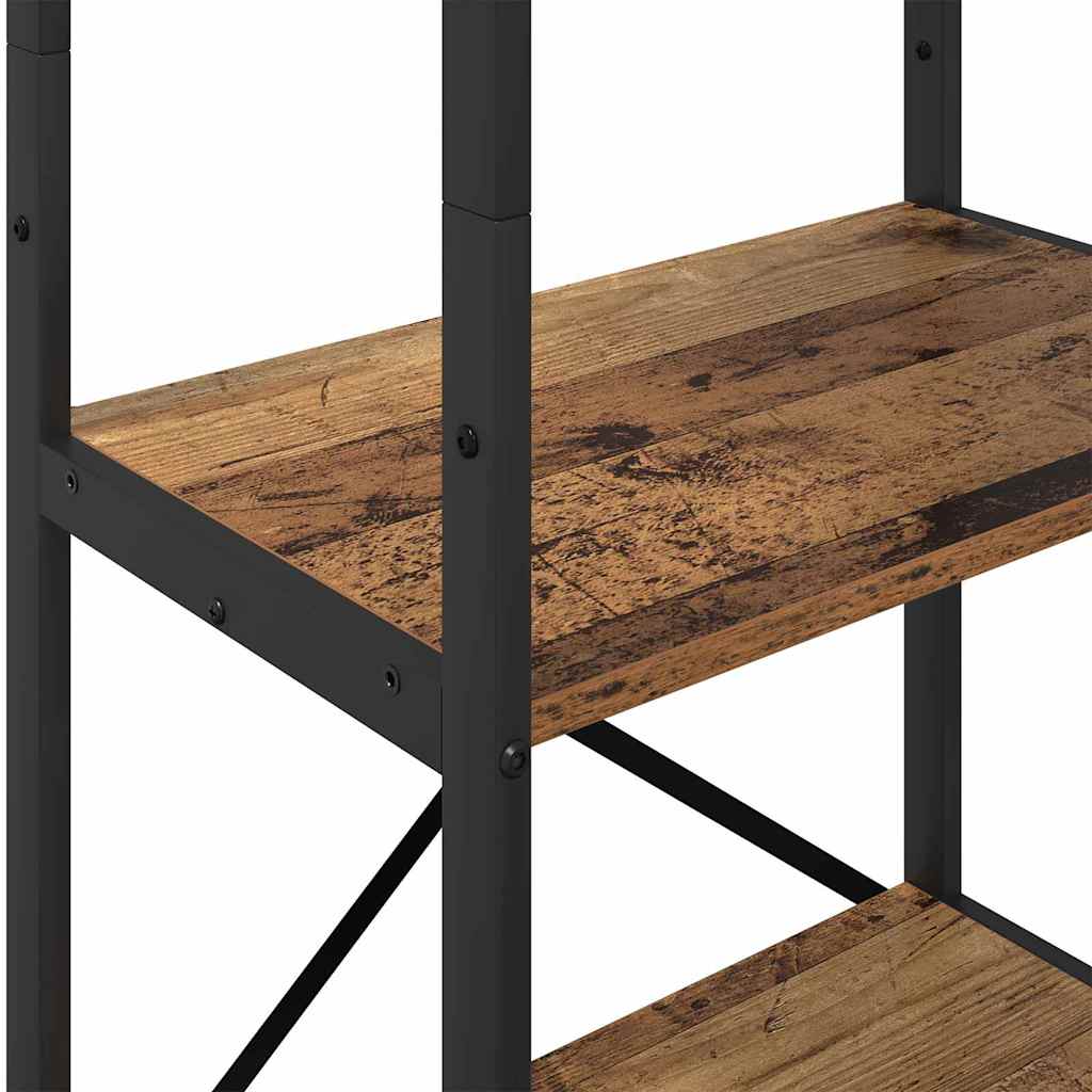 Hyllsystem Gammalt trä 56 x 34 x 171 cm Konstruerat trä