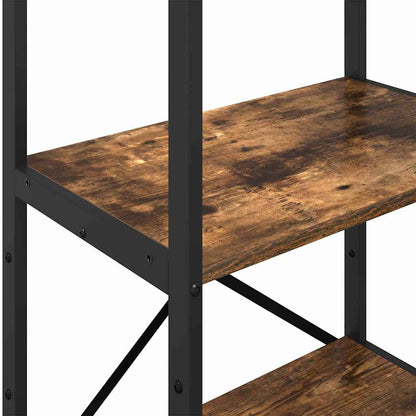 Hyllsystem Rökt ek 56 x 34 x 133,5 cm Konstruerat trä