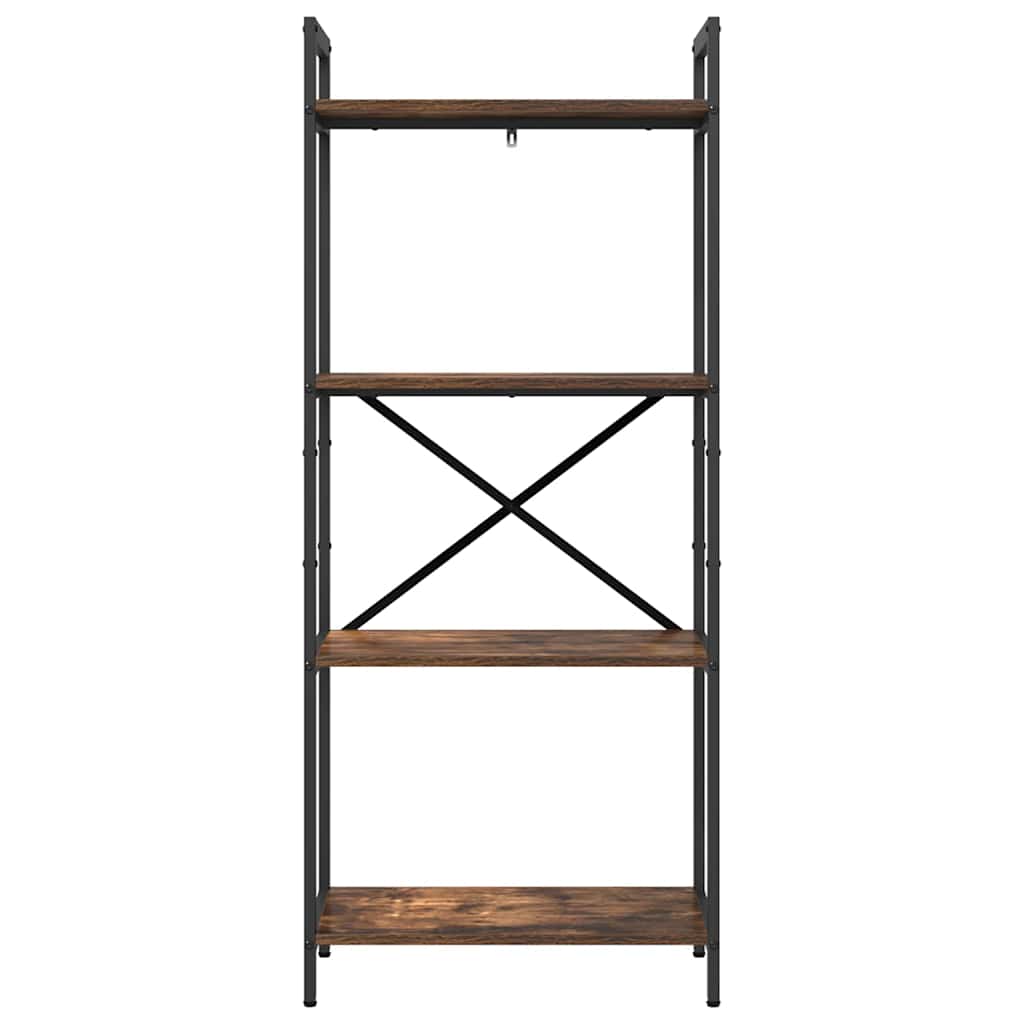 Hyllsystem Rökt ek 56 x 34 x 133,5 cm Konstruerat trä