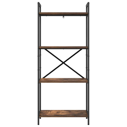 Hyllsystem Rökt ek 56 x 34 x 133,5 cm Konstruerat trä