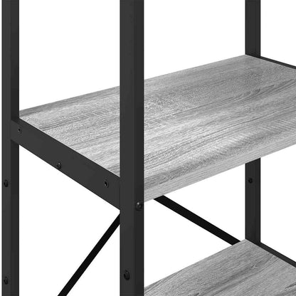 Hyllsystem Grå Sonoma 56 x 34 x 133,5 cm Konstruerat trä