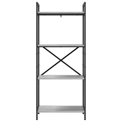 Hyllsystem Grå Sonoma 56 x 34 x 133,5 cm Konstruerat trä