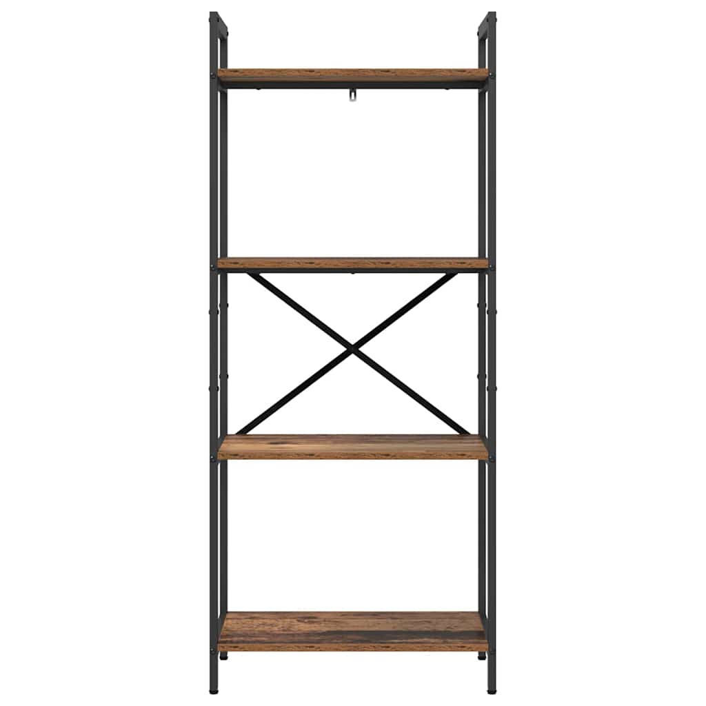 Hyllsystem Gammalt trä 56 x 34 x 133,5 cm Konstruerat trä