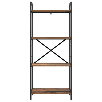 Hyllsystem Gammalt trä 56 x 34 x 133,5 cm Konstruerat trä