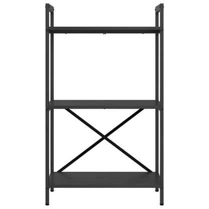 Hyllsystem Svart Ek 56 x 34 x 96 cm Konstruerat trä