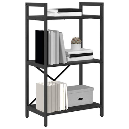 Hyllsystem Svart Ek 56 x 34 x 96 cm Konstruerat trä