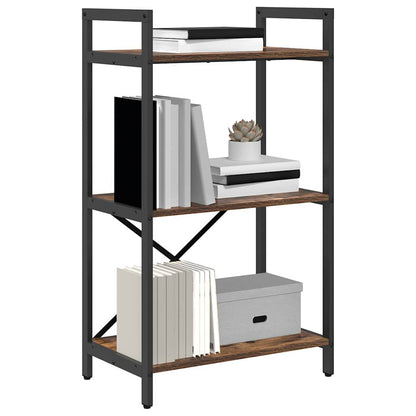 Hyllsystem Rökt ek 56 x 34 x 96 cm Konstruerat trä