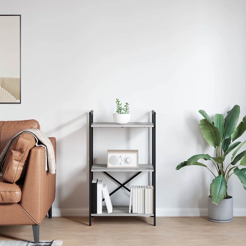 Hyllsystem Grå Sonoma 56 x 34 x 96 cm Konstruerat trä
