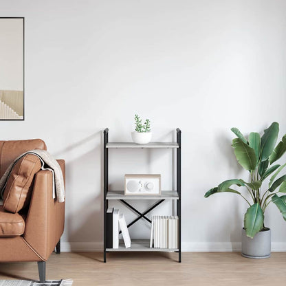 Hyllsystem Grå Sonoma 56 x 34 x 96 cm Konstruerat trä