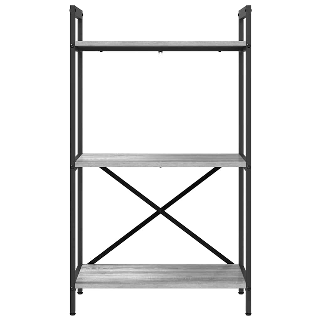 Hyllsystem Grå Sonoma 56 x 34 x 96 cm Konstruerat trä