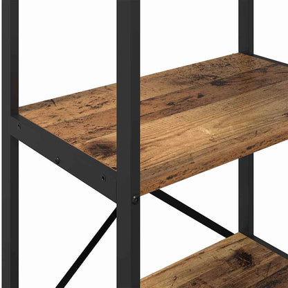 Hyllsystem Gammalt trä 56 x 34 x 96 cm Konstruerat trä