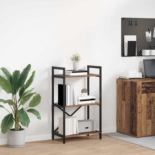 Hyllsystem Gammalt trä 56 x 34 x 96 cm Konstruerat trä