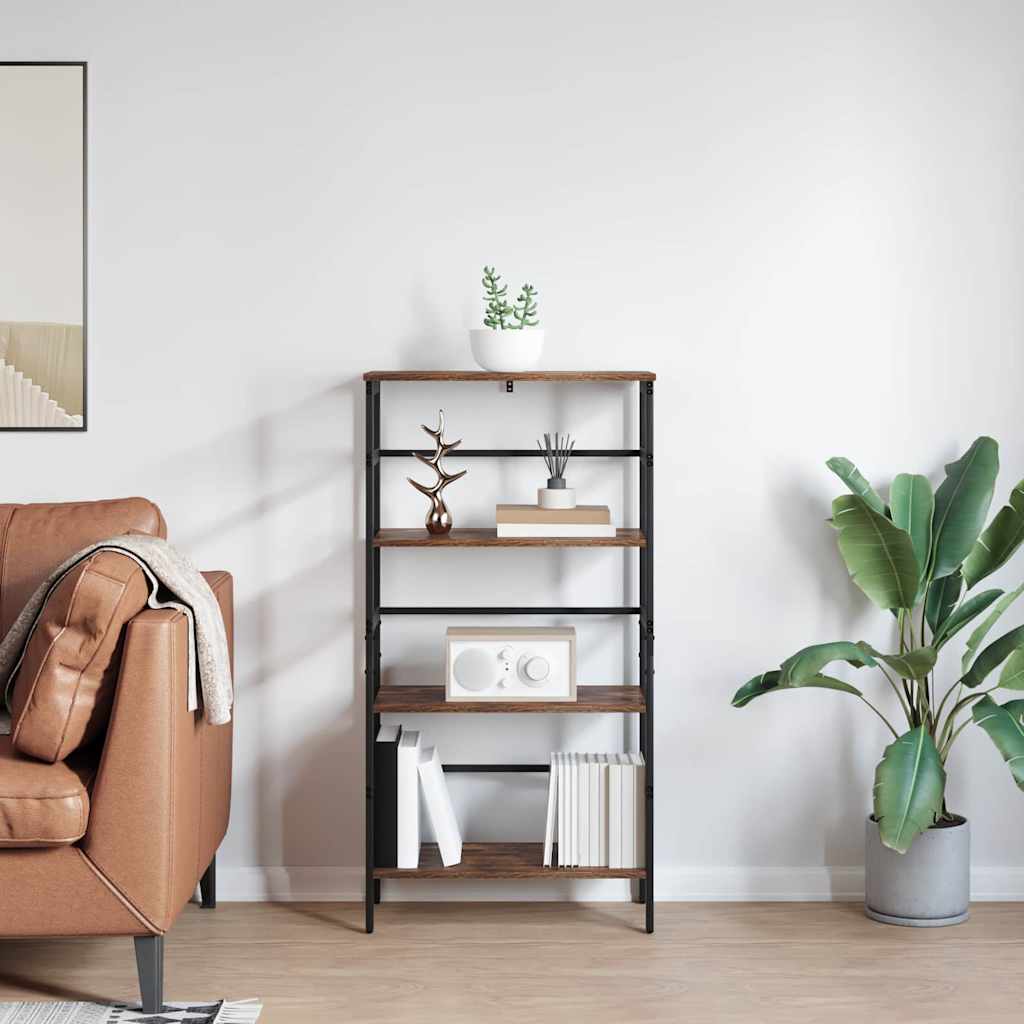 Hyllsystem Rökt ek 60 x 29,5 x 115 cm Konstruerat trä