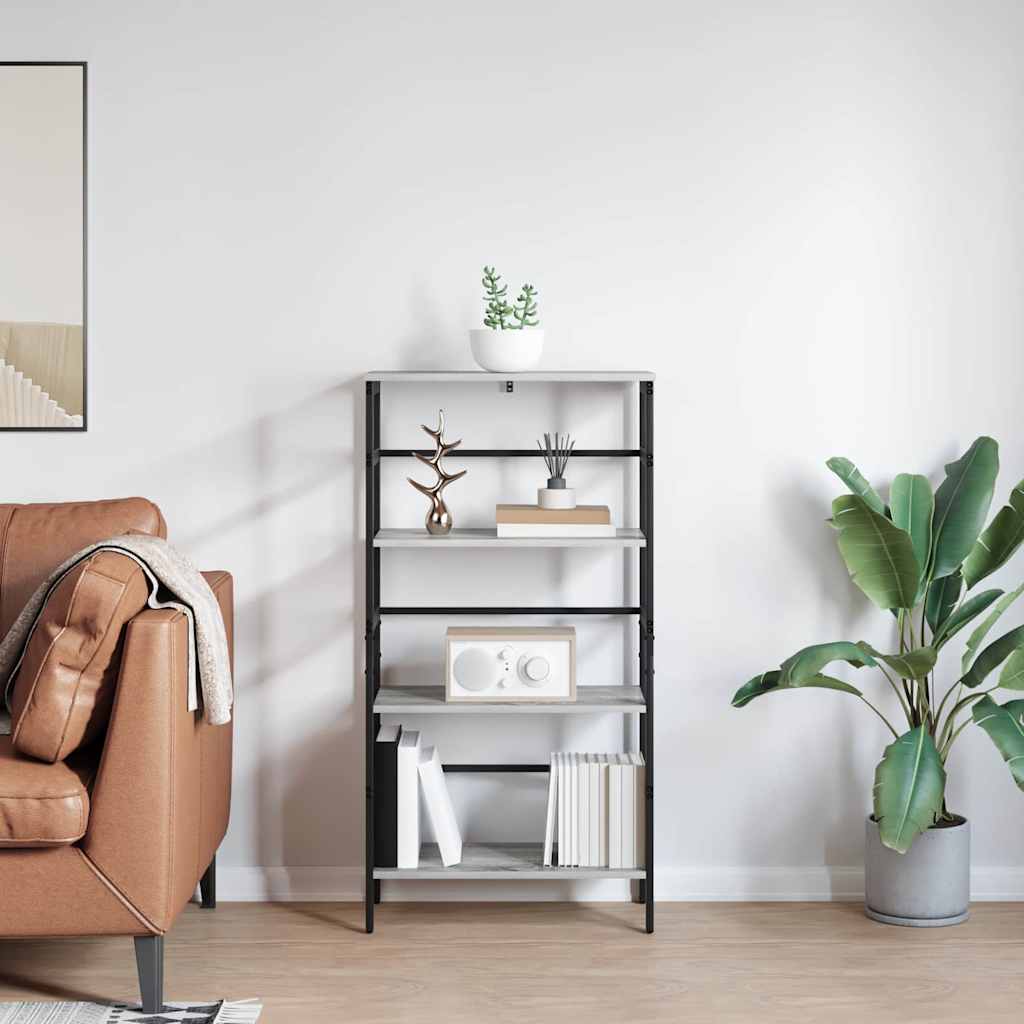 Hyllsystem Grå Sonoma 60 x 29,5 x 115 cm Konstruerat trä