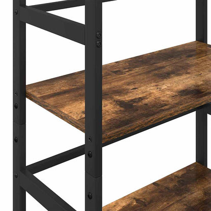 Hyllsystem Rökt ek 60 x 29,5 x 149 cm Konstruerat trä