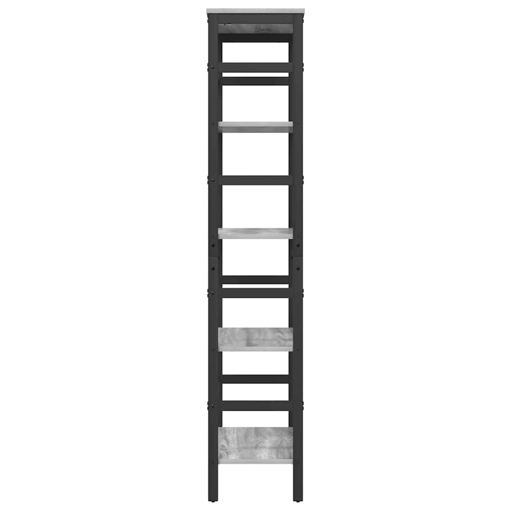 Hyllsystem Grå Sonoma 60 x 29,5 x 149 cm Konstruerat trä