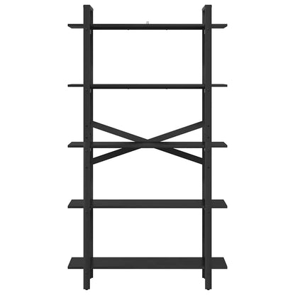 Hyllsystem Svart Ek 100 x 33,5 x 178 cm Konstruerat trä