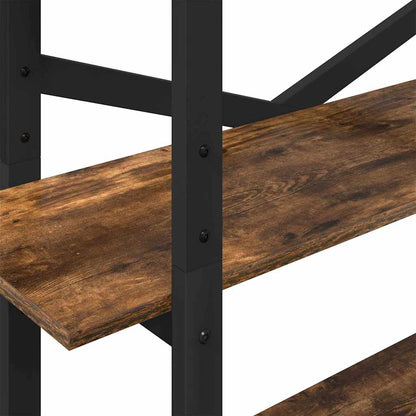 Hyllsystem Rökt ek 100 x 33,5 x 178 cm Konstruerat trä