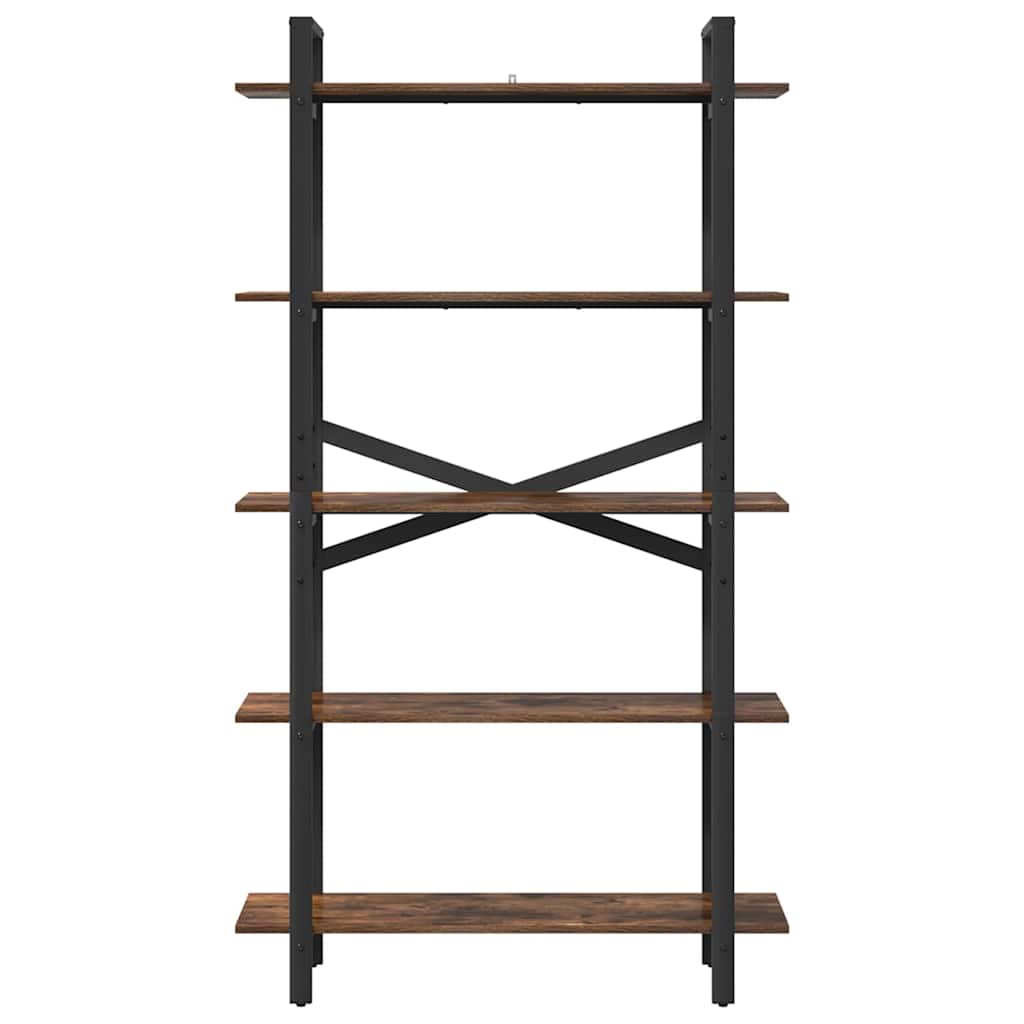 Hyllsystem Rökt ek 100 x 33,5 x 178 cm Konstruerat trä