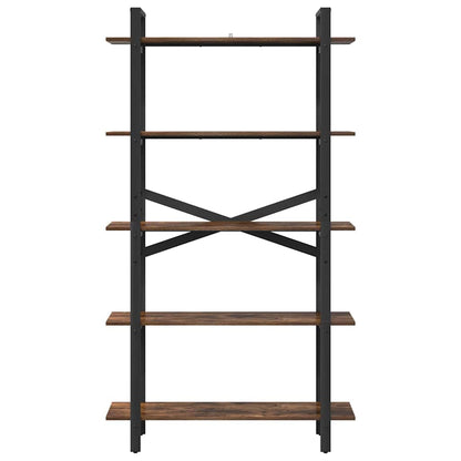 Hyllsystem Rökt ek 100 x 33,5 x 178 cm Konstruerat trä