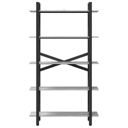 Hyllsystem Grå Sonoma 100 x 33,5 x 178 cm Konstruerat trä