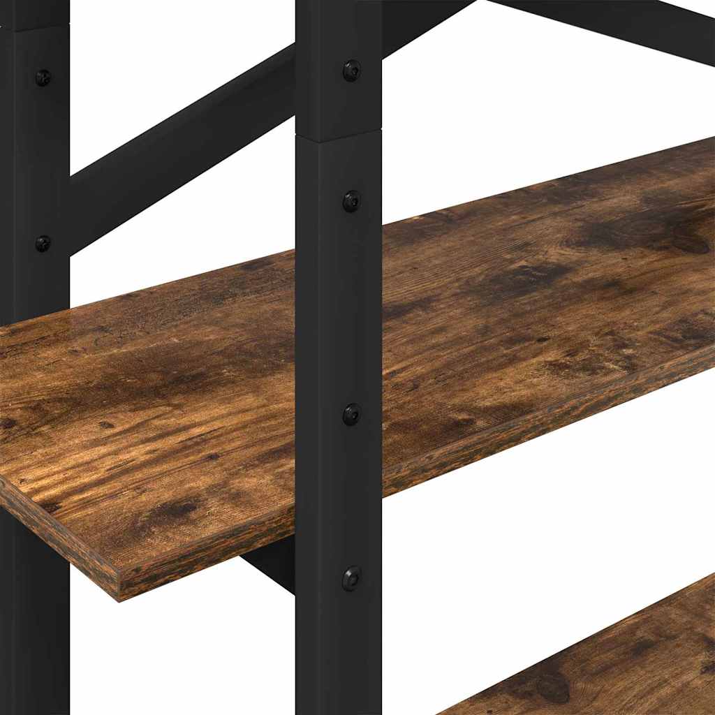 Hyllsystem Rökt ek 100 x 33,5 x 140 cm Konstruerat trä