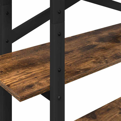 Hyllsystem Rökt ek 100 x 33,5 x 140 cm Konstruerat trä