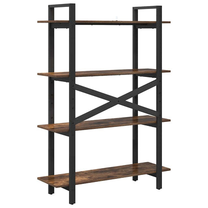 Hyllsystem Rökt ek 100 x 33,5 x 140 cm Konstruerat trä