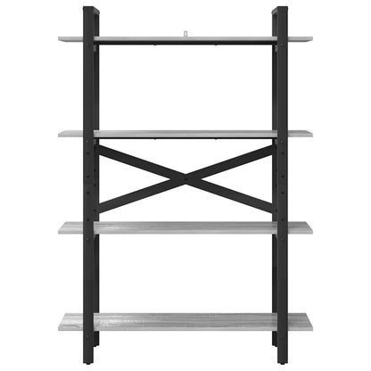 Hyllsystem Grå Sonoma 100 x 33,5 x 140 cm Konstruerat trä