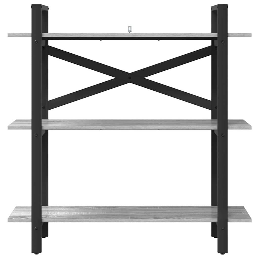 Hyllsystem Grå Sonoma 100 x 33,5 x 102 cm Konstruerat trä