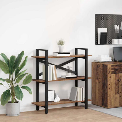 Hyllsystem Gammalt trä 100 x 33,5 x 102 cm Konstruerat trä