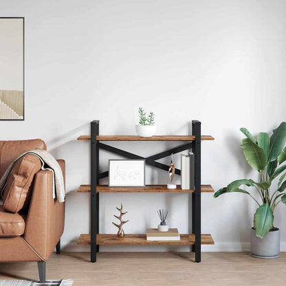 Hyllsystem Gammalt trä 100 x 33,5 x 102 cm Konstruerat trä