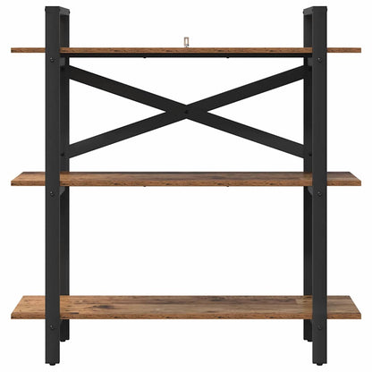 Hyllsystem Gammalt trä 100 x 33,5 x 102 cm Konstruerat trä