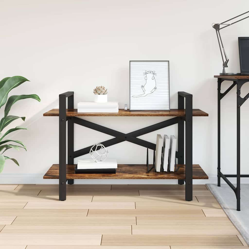 Hyllsystem Rökt ek 100 x 33,5 x 64 cm Konstruerat trä