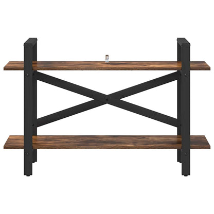 Hyllsystem Rökt ek 100 x 33,5 x 64 cm Konstruerat trä