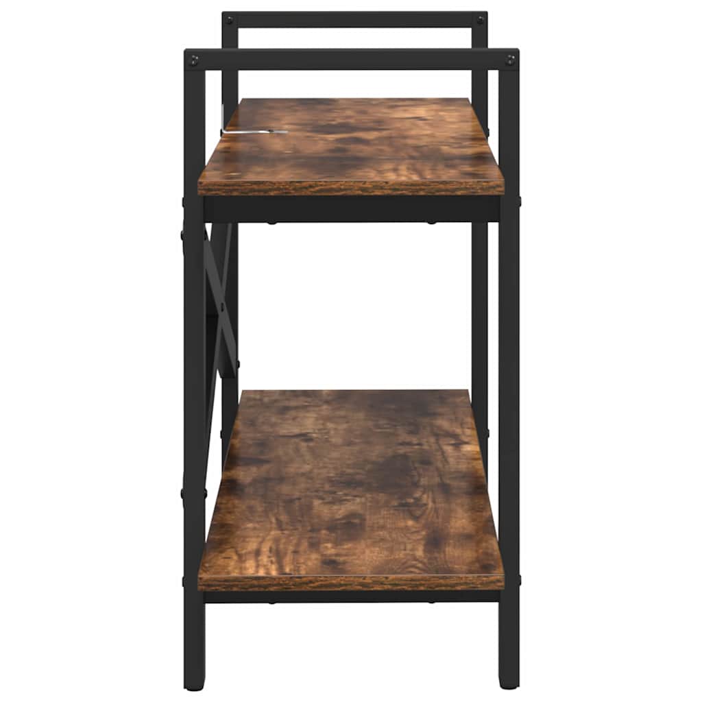 Hyllsystem Rökt ek 100 x 33,5 x 64 cm Konstruerat trä