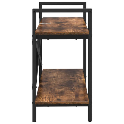 Hyllsystem Rökt ek 100 x 33,5 x 64 cm Konstruerat trä