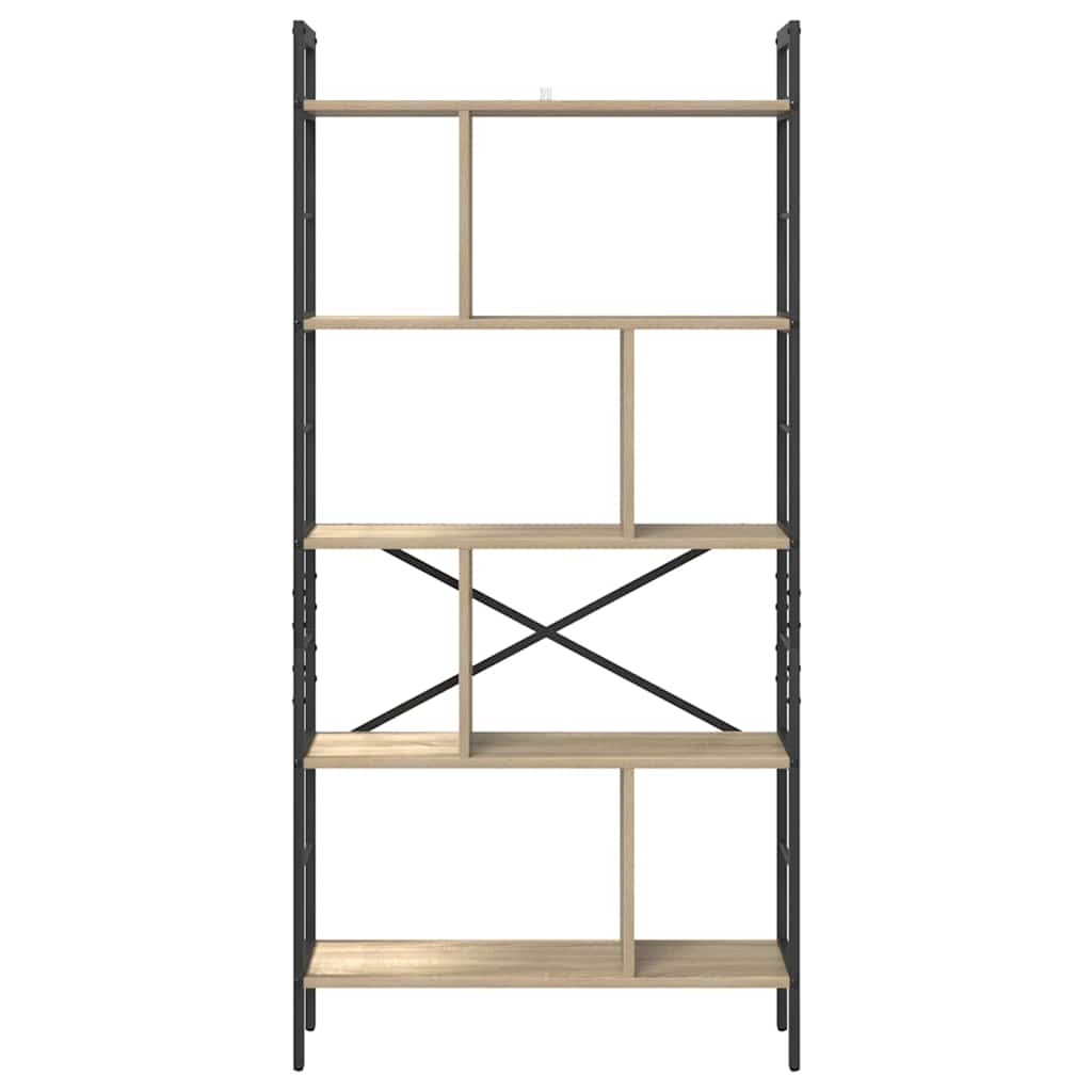 Hyllsystem Sonoma-ek 75 x 30 x 156 cm Konstruerat trä