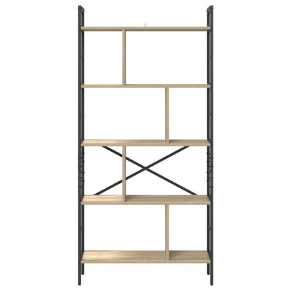 Hyllsystem Sonoma-ek 75 x 30 x 156 cm Konstruerat trä