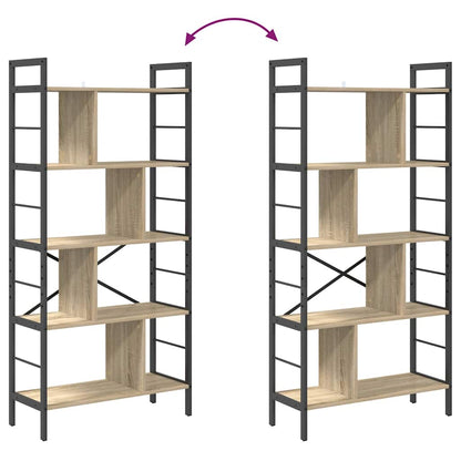 Hyllsystem Sonoma-ek 75 x 30 x 156 cm Konstruerat trä