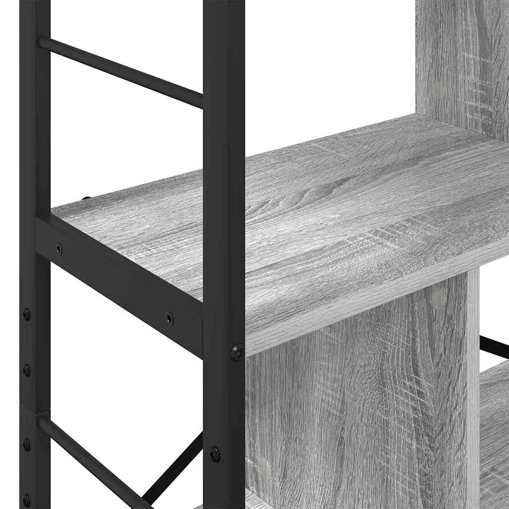 Hyllsystem Grå Sonoma 75 x 30 x 156 cm Konstruerat trä