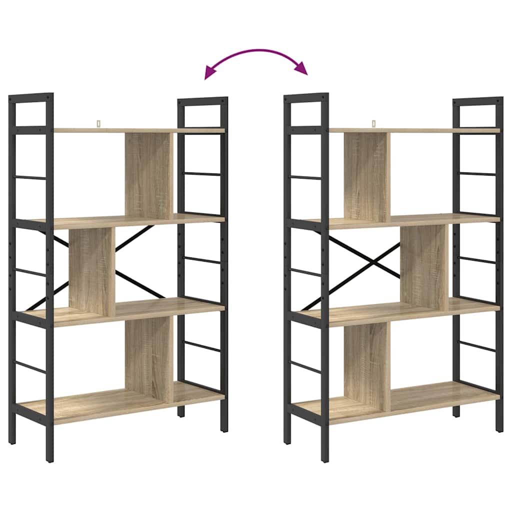 Hyllsystem Sonoma-ek 75 x 30 x 123,5 cm Konstruerat trä