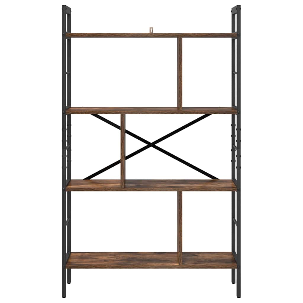 Hyllsystem Rökt ek 75 x 30 x 123,5 cm Konstruerat trä