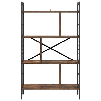 Hyllsystem Rökt ek 75 x 30 x 123,5 cm Konstruerat trä