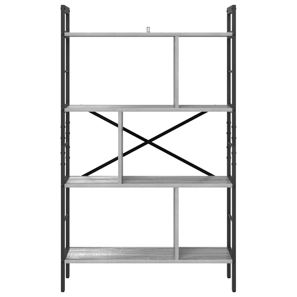 Hyllsystem Grå Sonoma 75 x 30 x 123,5 cm Konstruerat trä