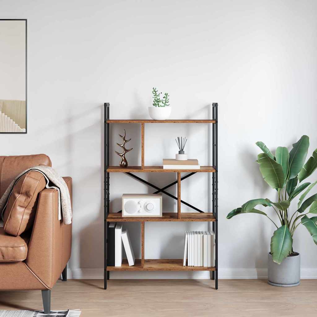 Hyllsystem Gammalt trä 75 x 30 x 123,5 cm Konstruerat trä