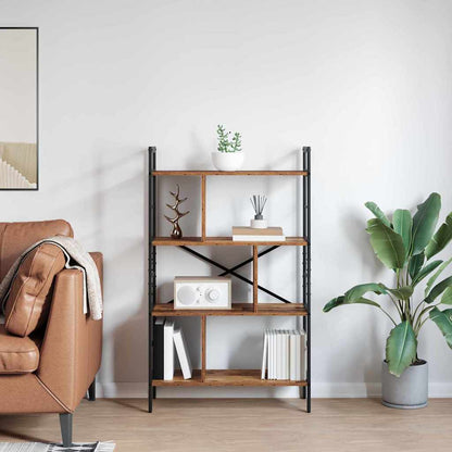Hyllsystem Gammalt trä 75 x 30 x 123,5 cm Konstruerat trä