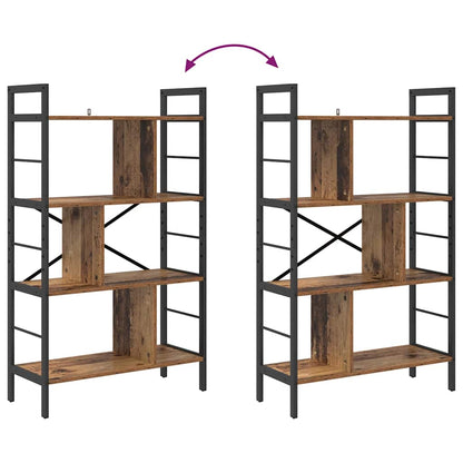 Hyllsystem Gammalt trä 75 x 30 x 123,5 cm Konstruerat trä