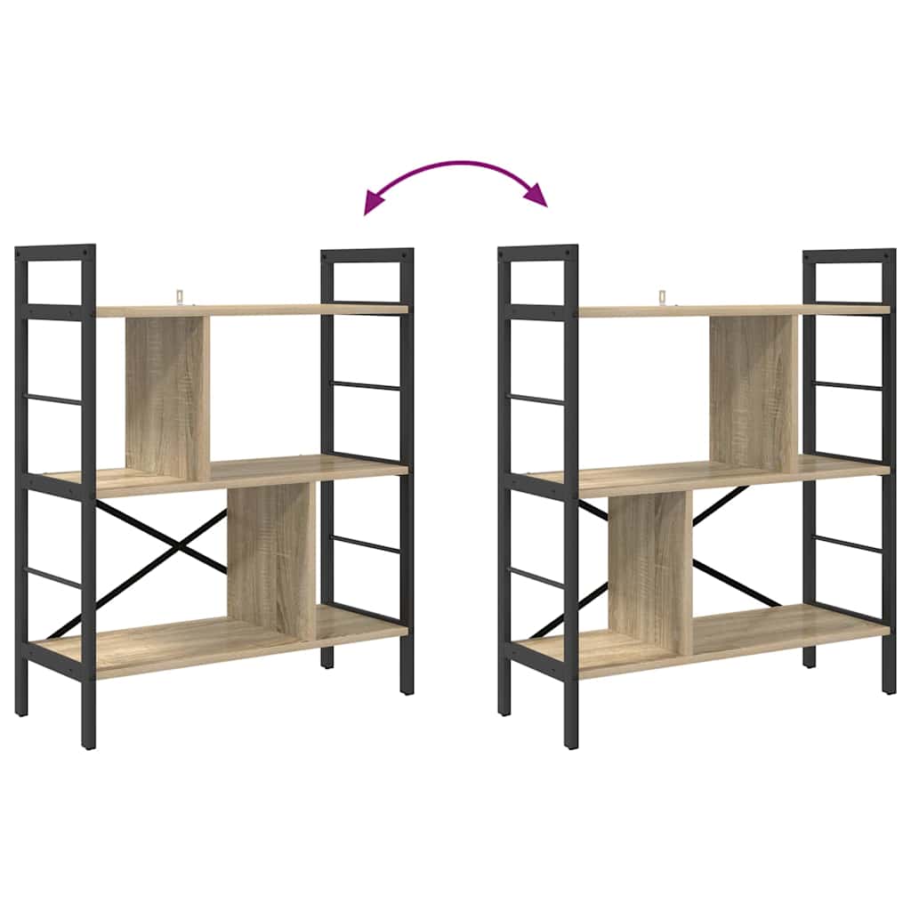 Hyllsystem Sonoma-ek 75 x 30 x 91 cm Konstruerat trä