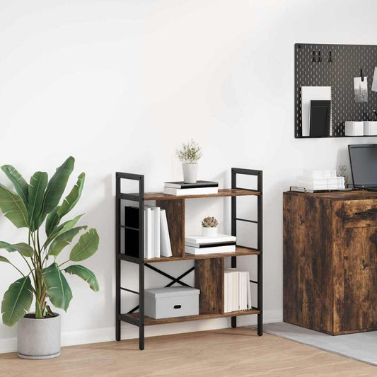 Hyllsystem Rökt ek 75 x 30 x 91 cm Konstruerat trä